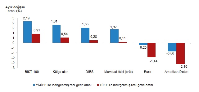 Finansal Yatırım Araçlarının Reel Getiri Oranları, Temmuz 2024