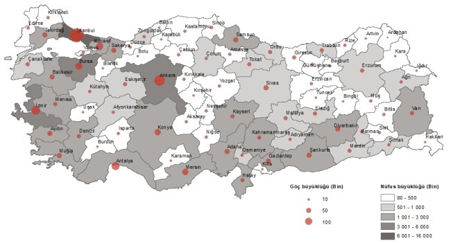 İÇ GÖÇ İSTATİSTİKLERİ 2024