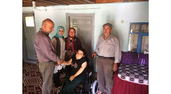 Akülü tekerlekli sandalyeler engellilere ulaştırılıyor
