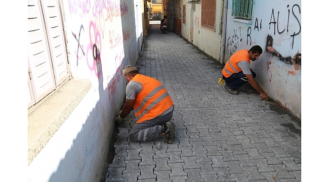 Kurtuluş Mahallesi'nde parke taşı çalışmaları başladı