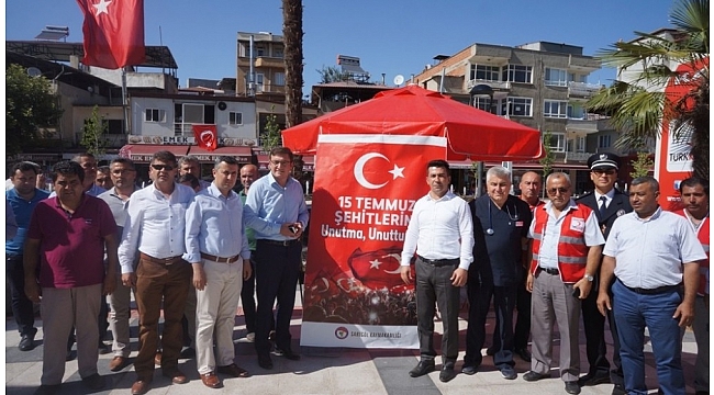 Şehitler anısına kan bağışı