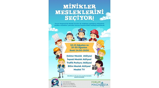 Forum Magnesia çocukları mesleklerle tanıştıracak