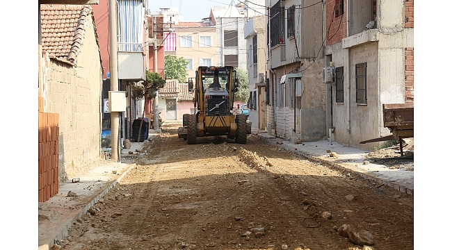 Turgutlu'da 4 sokakta yenileme çalışması