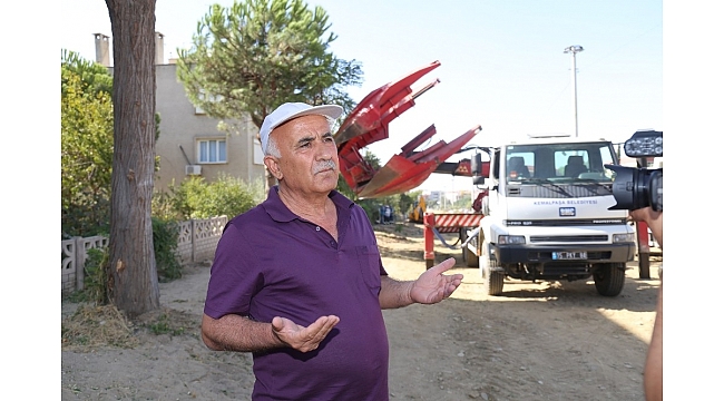 Ağaç nakillerine vatandaşlardan teşekkür