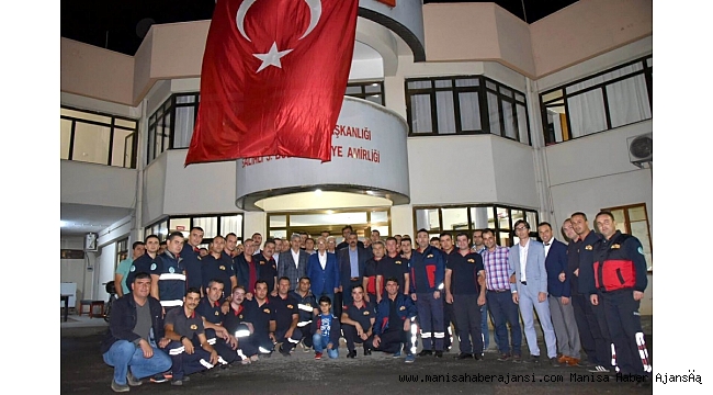 Başkan Kayda, ateş savaşçılarıyla buluştu