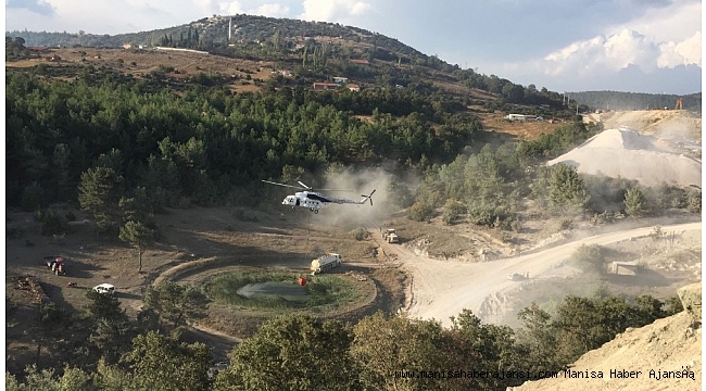 Soma'da 5 dönümlük ormanlık alan zarar gördü
