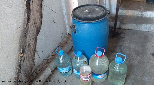380 litre kaçak rakı ele geçirildi