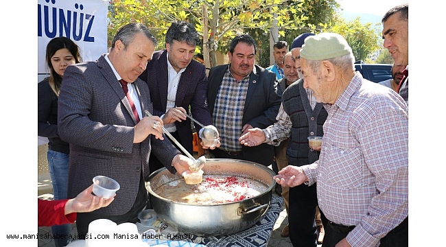 Başkan Çerçi, Barbaros'ta aşure ikram etti