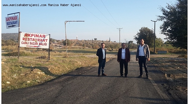 Gölmarmara'nın mesire yolu yenilendi