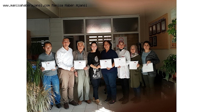 Kırkağaç'ta 95 kursiyer belgesini aldı
