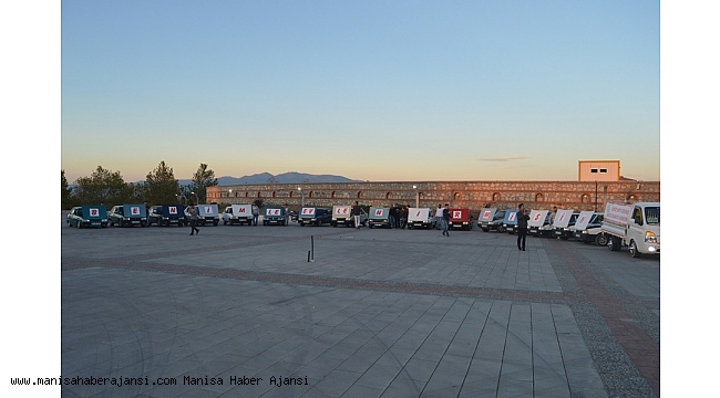 Manisa'da 16 araçla evlilik teklifi