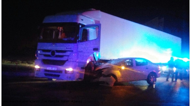 Manisa'da trafik kazası: 1 yaralı