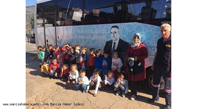 Minik öğrenciler itfaiye teşkilatını ziyaret etti