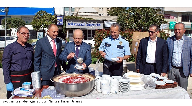 Salihli protokolü, aşure hayrında buluştu