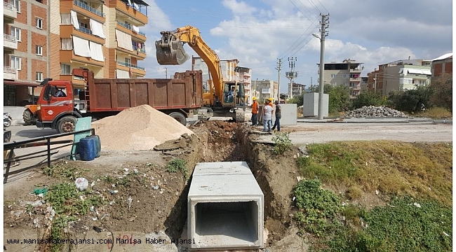 Soma'da su taşkınlarına karşı önlem