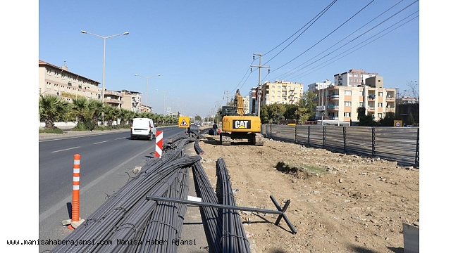 Turgutlu kavşak projesinde altyapı çalışmaları başladı