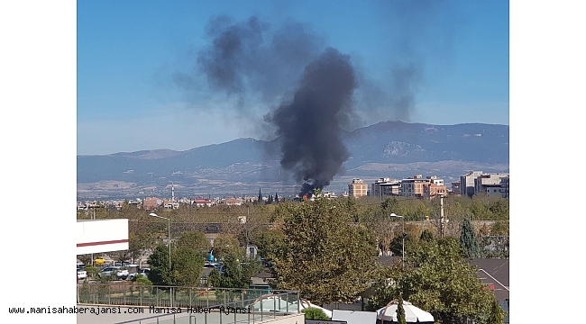 Turgutlu'da merkez trafoda yangın çıktı