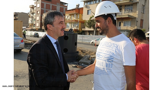 Turgutlu'nun kavşak projesine yerinde inceleme