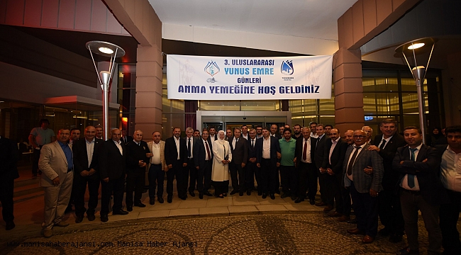 Uluslararası Yunus Emre Günleri gala yemeği yapıldı