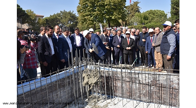 Yunusemre Belediye Meydan Camisi'nin temeli törenle atıldı