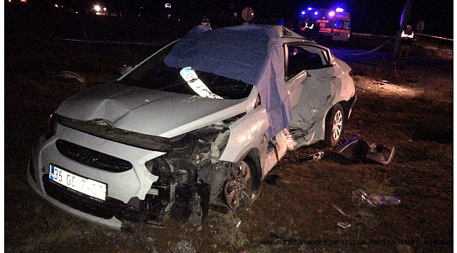 Alaşehir'de trafik kazası: 1 ölü, 2 yaralı