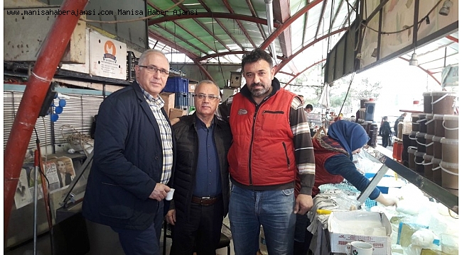 Başkan Kayda'dan, pazarcı esnafına ziyaret