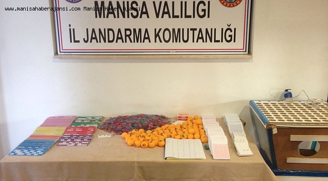 Manisa jandarmasından tombala baskını