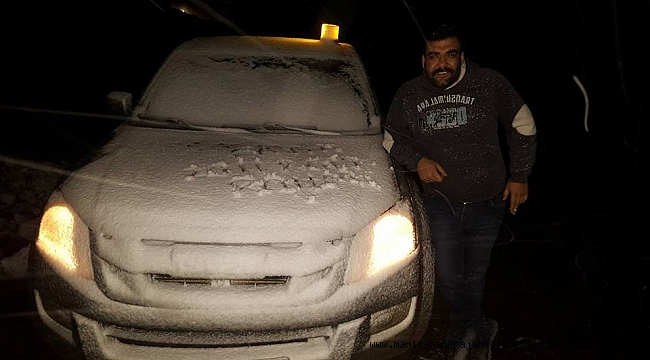 Manisa'ya yılın ilk karı düştü