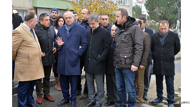Başkan Ergün o caddede incelemelerde bulundu