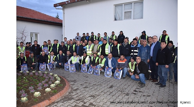 Başkan Kayda, işçilerin yeni yılını kutladı