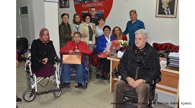 Bedensel engellilerden Yunusemre Belediyesine teşekkür