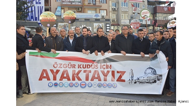 Manisa 'Özgür Kudüs' için ayakta