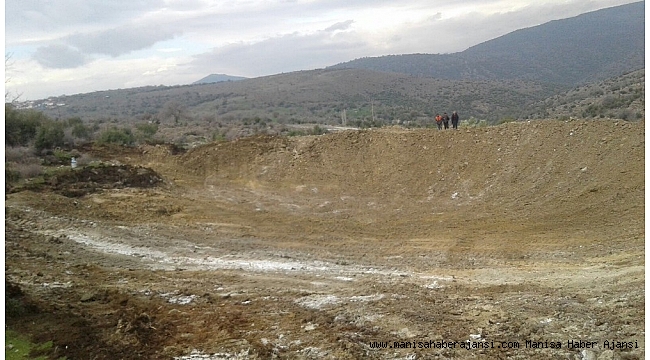 Manisa'da bir hayvan içme suyu göleti daha tamamlandı