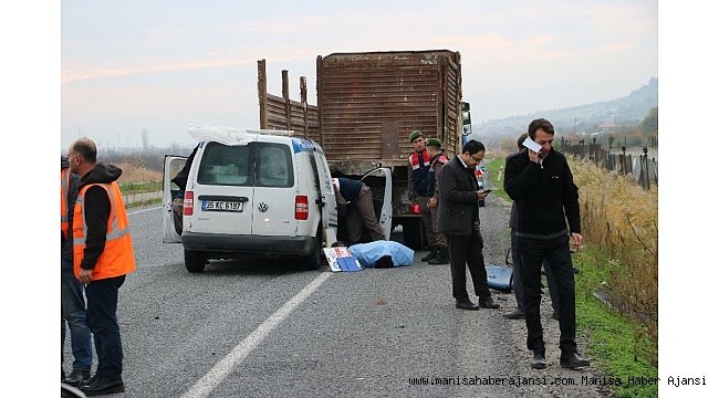 Manisa'da trafik kazası: 1 ölü
