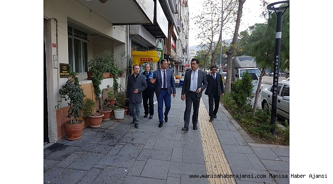 Soma'daki kaldırım işgalleri denetlendi