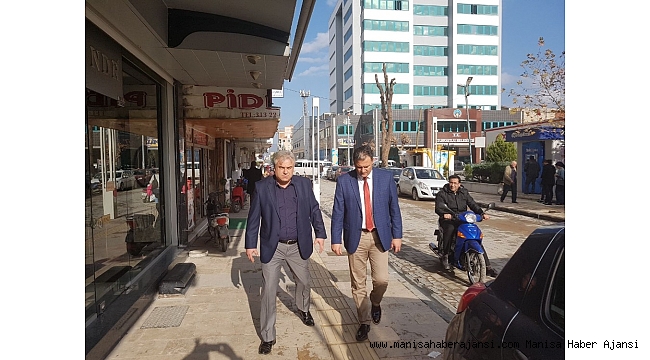 Turgutlu'daki kaldırım işgallerine denetim