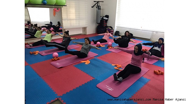 Turgutlulu kadınlardan zumba ve pilates kurslarına yoğun ilgi