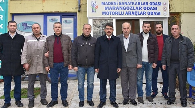 Başkan Çelik'ten oda başkanlarına tebrik ziyareti