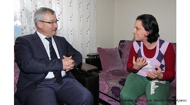 Başkan Yaralı&#039;dan Halitpaşa&#039;da ev ziyareti