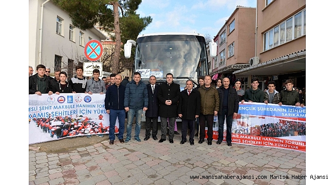 Gördesli öğrenciler dualarla Sarıkamış'a uğurlandı