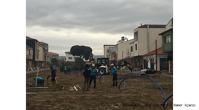 Köprübaşı Kent Meydanı&#039;nın altyapısı tamamlandı
