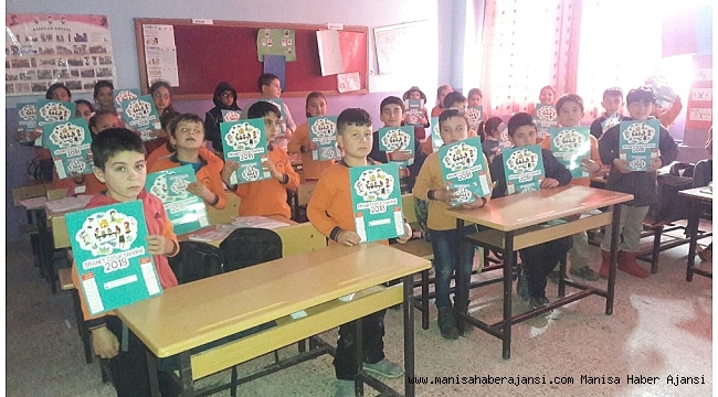 Kula'daki ilkokullarda takvim dağıtımına başlandı