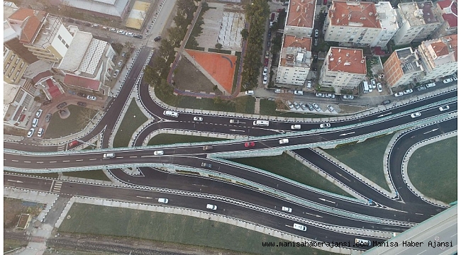Manisa trafiğini rahatlatacak kavşak hizmete girdi
