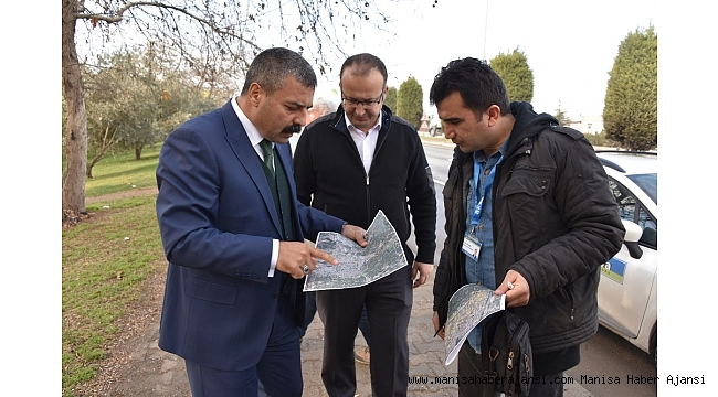 Salihli'de doğalgaz hattı çalışmaları başladı