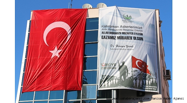 Saruhanlı Belediyesinden &quot;Zeytin Dalı&quot; harekatına destek