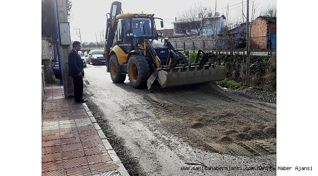 Yunusemre'den Fevzi Çakmak'ta yol çalışması