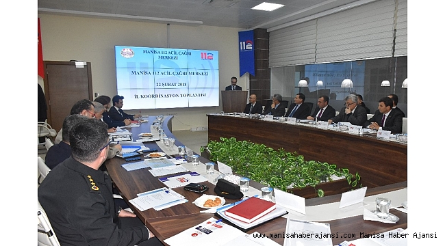 Acil Çağrı Hizmetleri Vali Güvençer başkanlığında toplandı