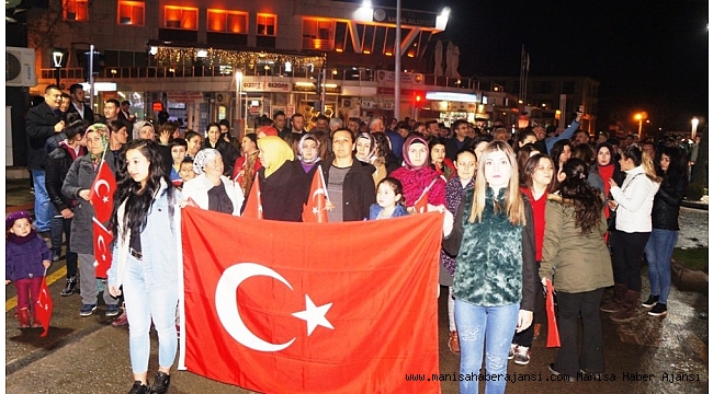 Sarıgöl'de şehitlere saygı yürüyüşü