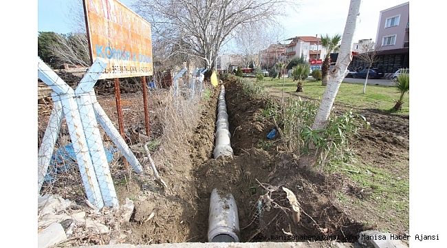 Saruhanlı'da yedek 10 su kanalı kapalı sisteme çevriliyor