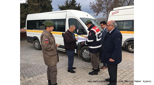 Taşımalı eğitim veren okulların servis araçları denetlendi